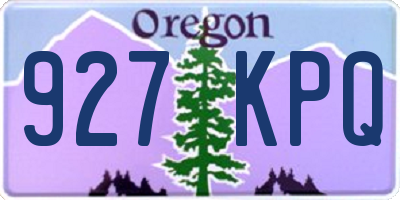 OR license plate 927KPQ