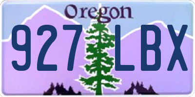 OR license plate 927LBX