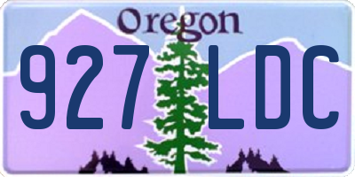 OR license plate 927LDC
