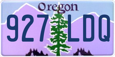 OR license plate 927LDQ