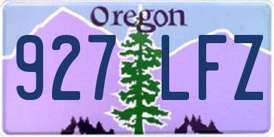 OR license plate 927LFZ