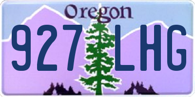 OR license plate 927LHG