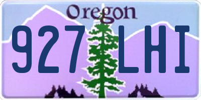 OR license plate 927LHI