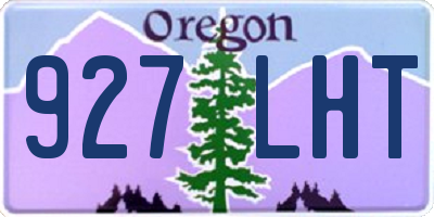 OR license plate 927LHT