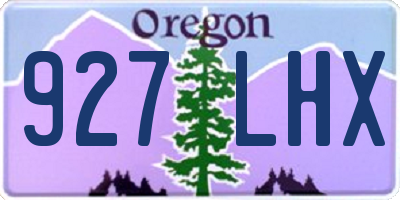 OR license plate 927LHX