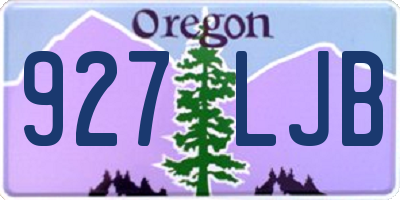 OR license plate 927LJB