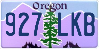 OR license plate 927LKB