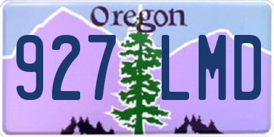 OR license plate 927LMD