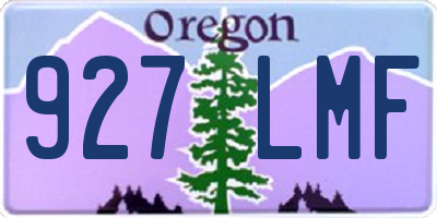 OR license plate 927LMF