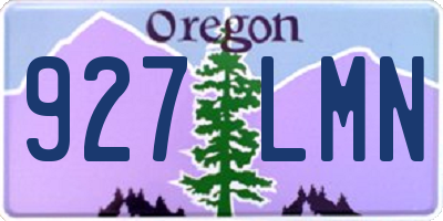 OR license plate 927LMN