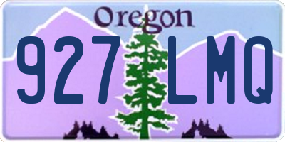 OR license plate 927LMQ