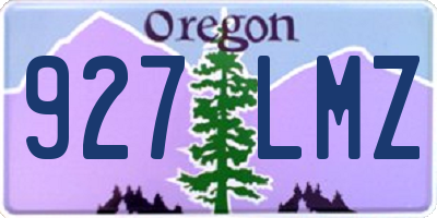 OR license plate 927LMZ