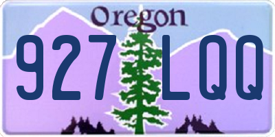OR license plate 927LQQ
