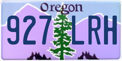 OR license plate 927LRH