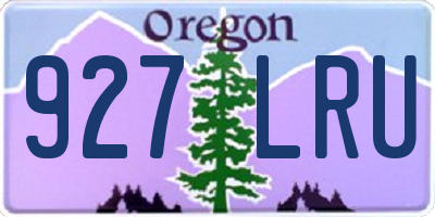 OR license plate 927LRU