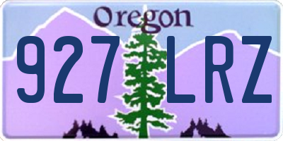 OR license plate 927LRZ