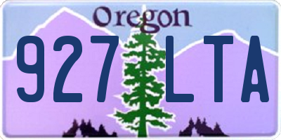 OR license plate 927LTA