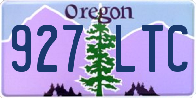 OR license plate 927LTC