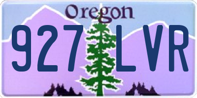 OR license plate 927LVR