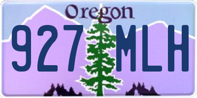 OR license plate 927MLH