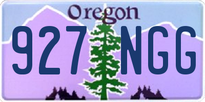 OR license plate 927NGG
