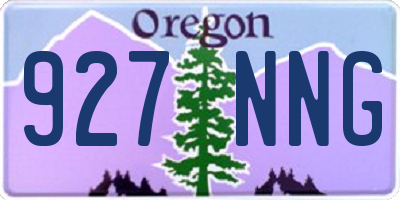 OR license plate 927NNG