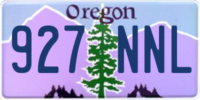 OR license plate 927NNL