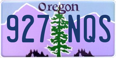 OR license plate 927NQS