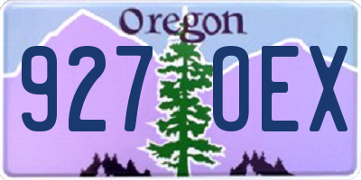 OR license plate 927OEX