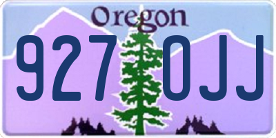 OR license plate 927OJJ