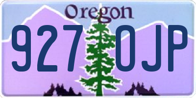 OR license plate 927OJP