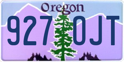 OR license plate 927OJT