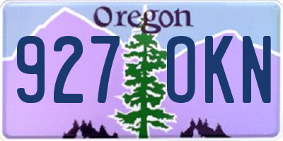 OR license plate 927OKN