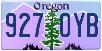 OR license plate 927OYB