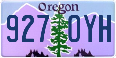 OR license plate 927OYH