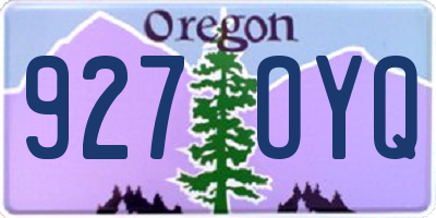 OR license plate 927OYQ