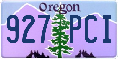 OR license plate 927PCI