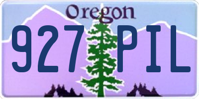 OR license plate 927PIL