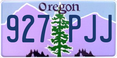 OR license plate 927PJJ