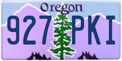 OR license plate 927PKI
