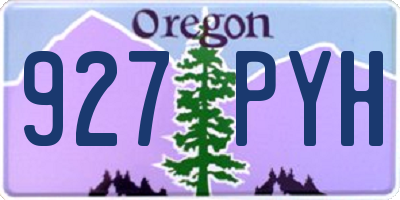 OR license plate 927PYH
