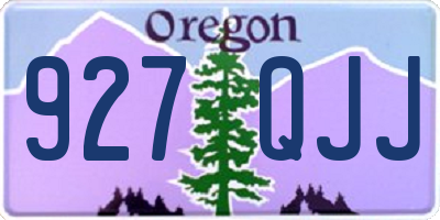 OR license plate 927QJJ