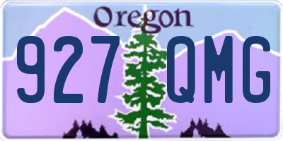 OR license plate 927QMG