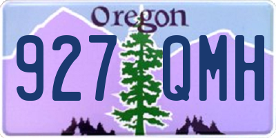 OR license plate 927QMH