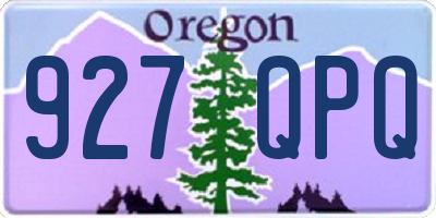 OR license plate 927QPQ