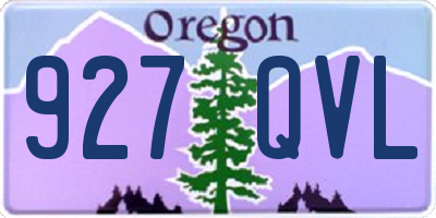 OR license plate 927QVL