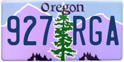 OR license plate 927RGA