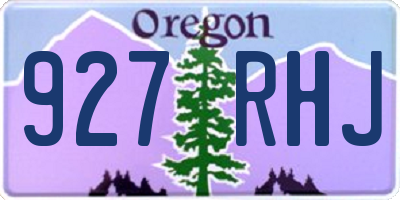 OR license plate 927RHJ