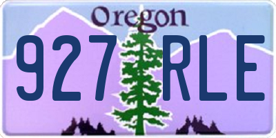 OR license plate 927RLE