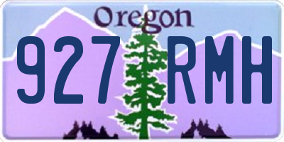 OR license plate 927RMH
